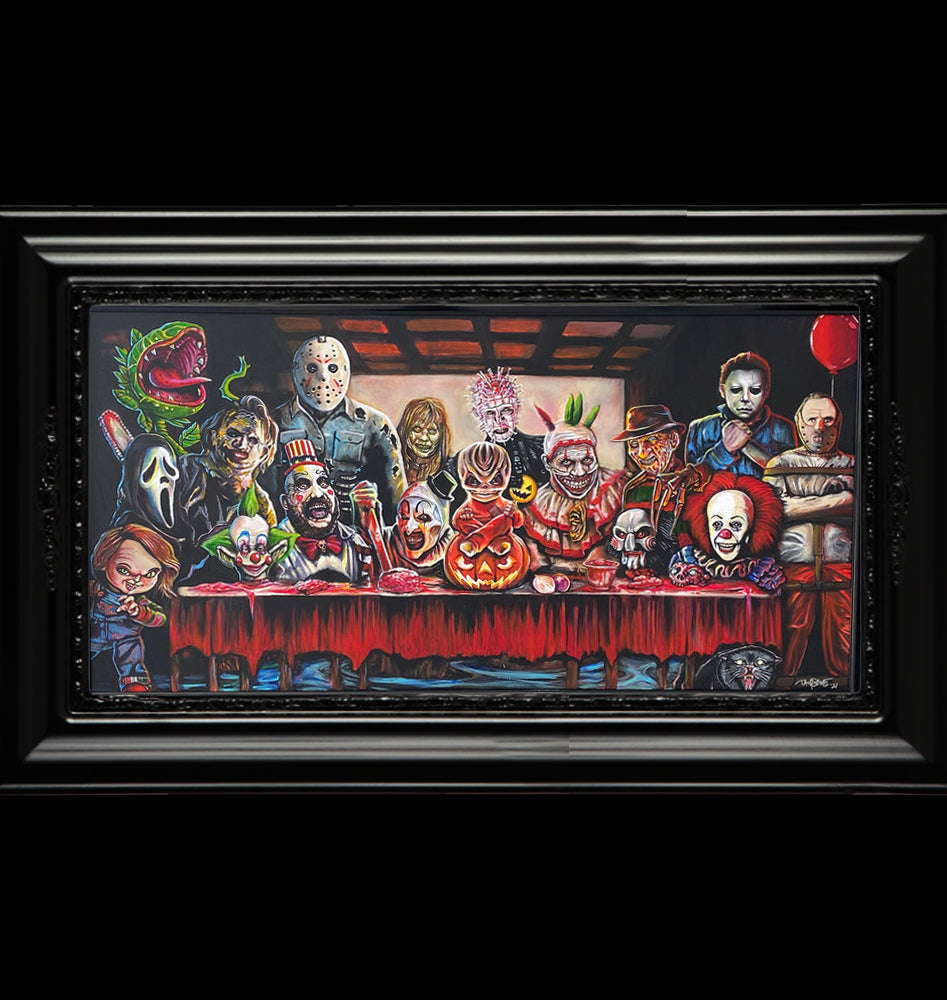 "The LAST SUFFER" Original Framed Painting (36x60" Framed)
