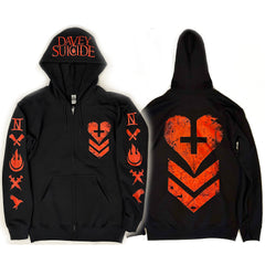 11th Anniversary Cross Your Heart Zip Up Hoodie