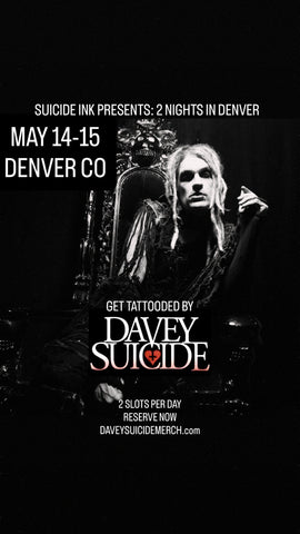 Get TATTOOED by Davey on ONE DAY in DENVER!