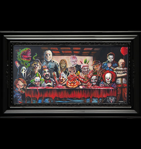 "The LAST SUFFER" Original Framed Painting (36x60" Framed)