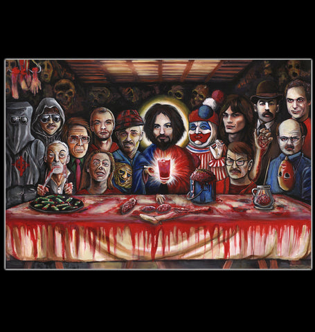 Limited Edition SERIAL SUPPER 19x27" PRINT Signed & Numbered to /50