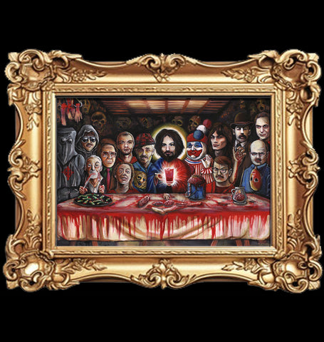 "SERIAL SUPPER" Original Framed Painting (35x47" Framed)