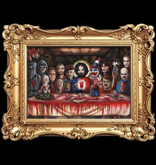 "SERIAL SUPPER" Original Framed Painting (35x47" Framed)