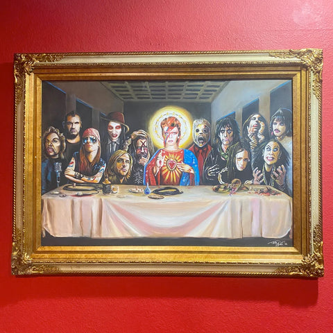 "The Lead Supper" Original Framed Painting (30x42" Framed)